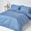 Homescapes (Single, Blue) 1000 Thread Count Egyptian Cotton Extra Deep Fitted Sheet (18") with Fully Elasticated Skirt 3