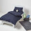 Homescapes (60 x 120 cm, Navy) Cot Fitted Sheets 2 Pack Egyptian Cotton with Fully Elasticated Skirt 200 Thread Count 2
