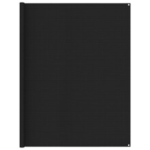 vidaXL Tent Carpet 250x450 cm Black Patio Carpet Camping Accessories Rug Set