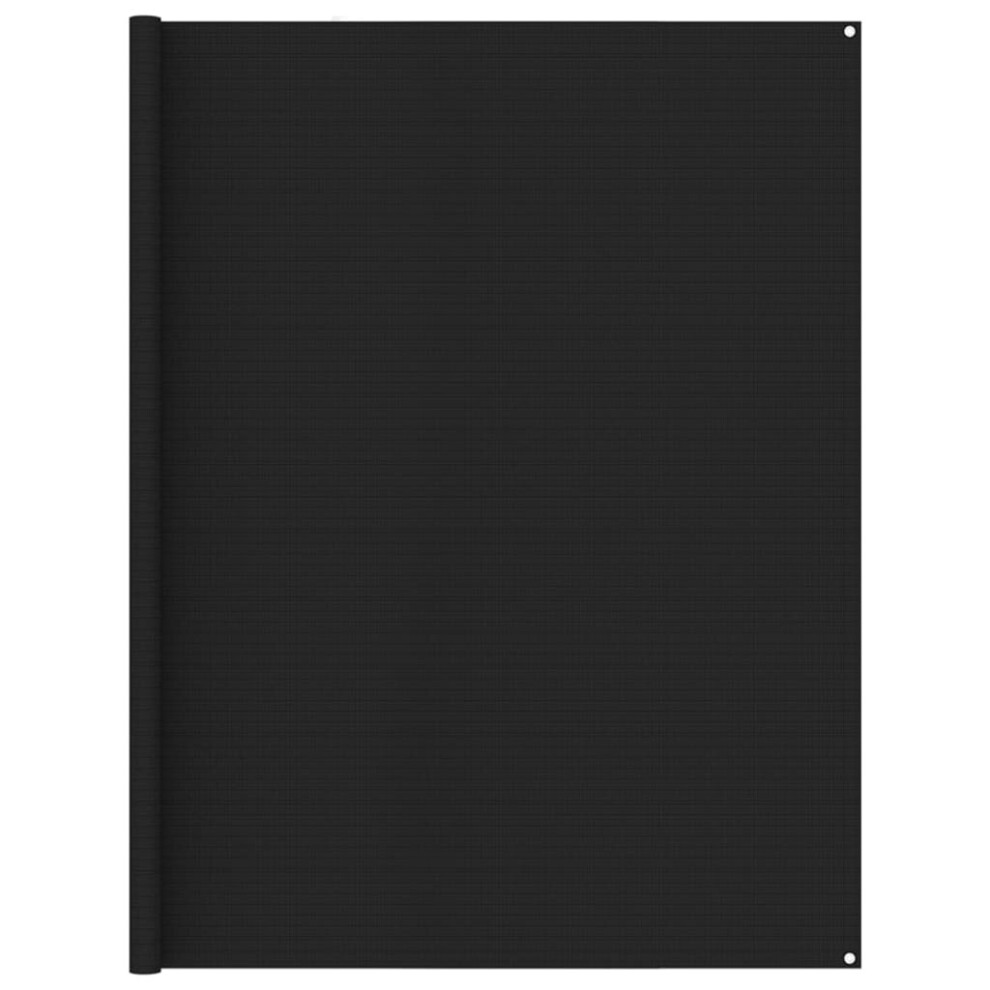 Vidaxl Tent Carpet 250X450 Cm Black Patio Carpet Camping Accessories Rug Set