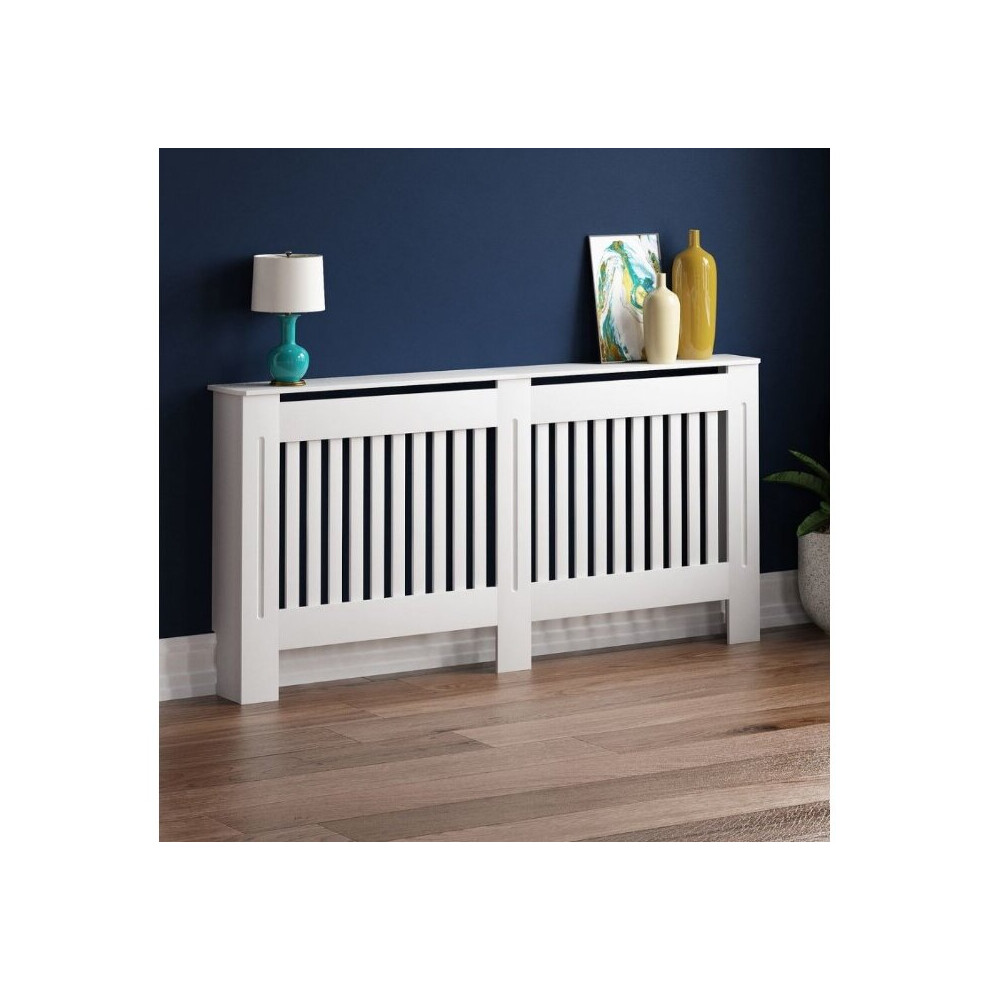 New Radiator Cover White Modern Traditional Wood Grill Shelf Cabinet Furniture