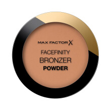 Max Factor Facefinity Bronzer Powder 10g in 001 Light Bronze - Ultra-Weightless, Seamless, Blends for All Skin Tones