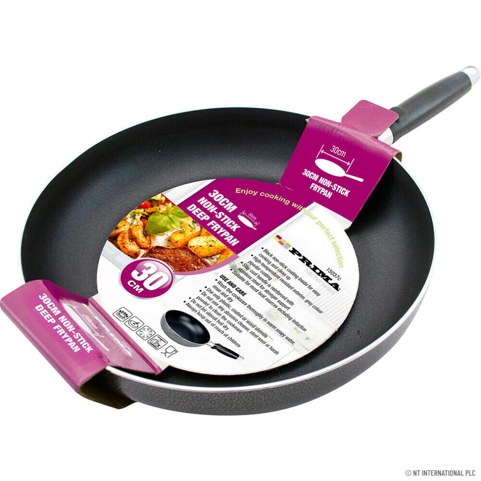 NEW 30CM NON STICK FRYING PAN COOKWARE SAUCEPAN HANDLE FRY PAN KITCHEN