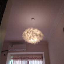 Pure White Feather Pendant Light Nordic Hanging Light Modern Chandelier Ø45CM Creative Romantic Hanging Lamp E27