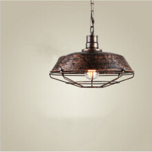 Retro Antique Pendant Lamp Vintage Pendant Light Rust 26CM Industrial Pendant Lamp Iron Metal Chandelier for Bedroom Kitchen Cafe Bar Office E27