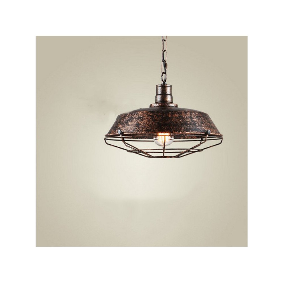 Stoex Retro Antique Pendant Lamp Vintage Pendant Rust 26Cm Industrial Pendant Lamp Iron Metal Chandelier For Bedroom Kitchen Cafe Bar Office E27 Light