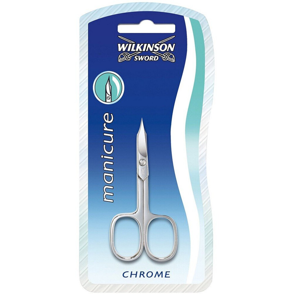WILKINSON SWORD CURVED NAIL SCISSORS WITH MANICURE TIP