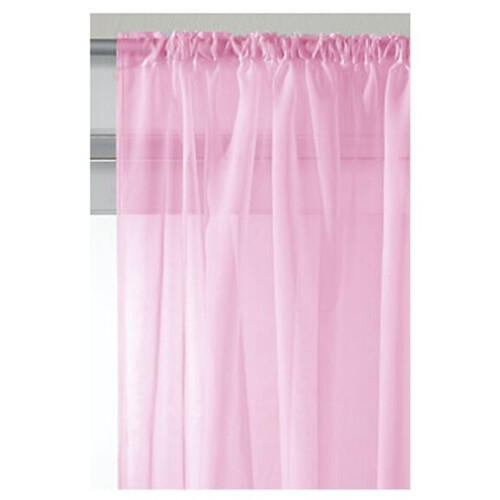 Voile Slot Top Panel 59" x 54" Pink