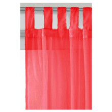 Voile Tab Top Panel Red 59" x 54"