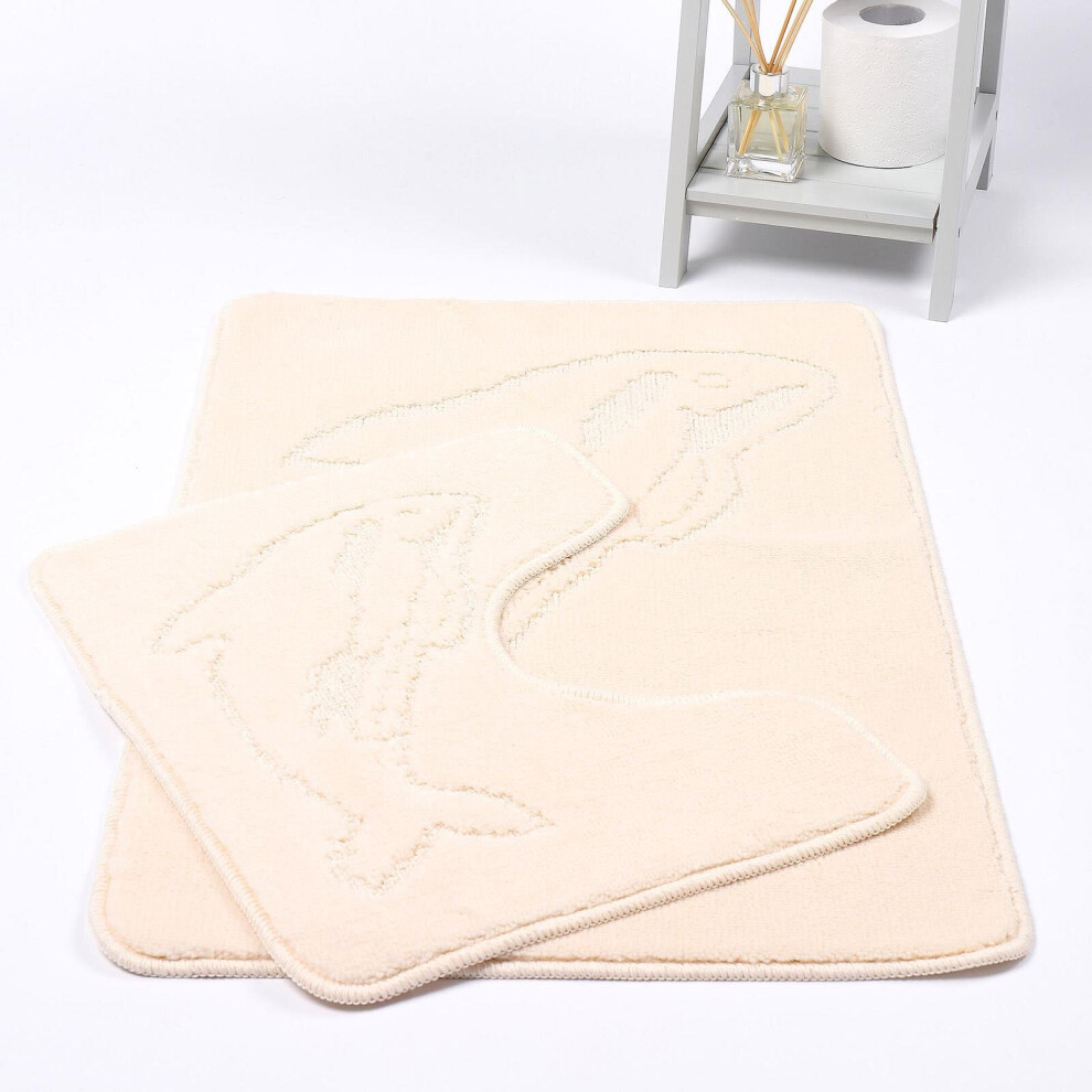 Dolphin Bathmat Cream
