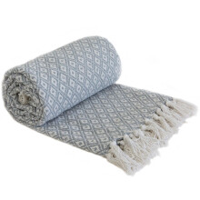 Casablanca Blanket Throw Silver 90" x 100"