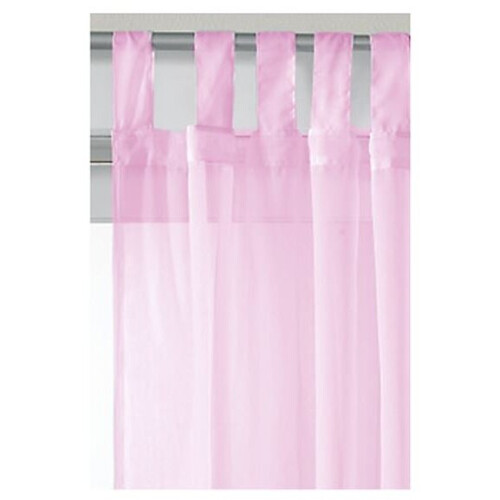 Voile Tab Top Panel 59x48 Pink