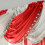 Jewelled Voile Swag Red 1