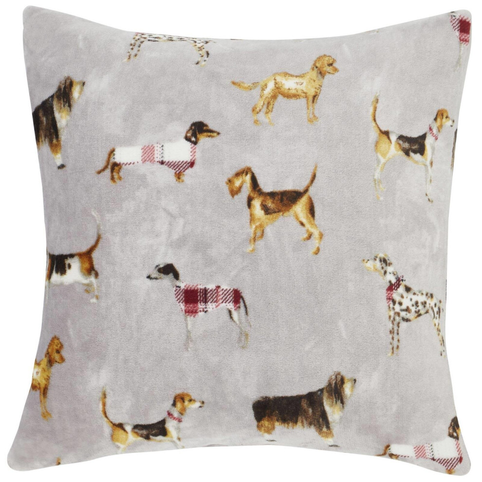 Country Dogs Filled Cushion Natural 55cm x 55cm