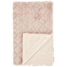 Cosy Diamond Throw 130cm x 170cm Blush