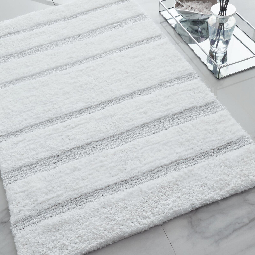 Sparkle Bath Mat White