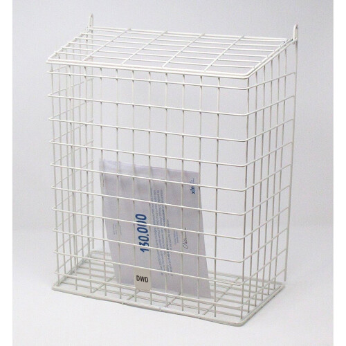 (White) DWD Large Letter Box Door Cage Guard 1