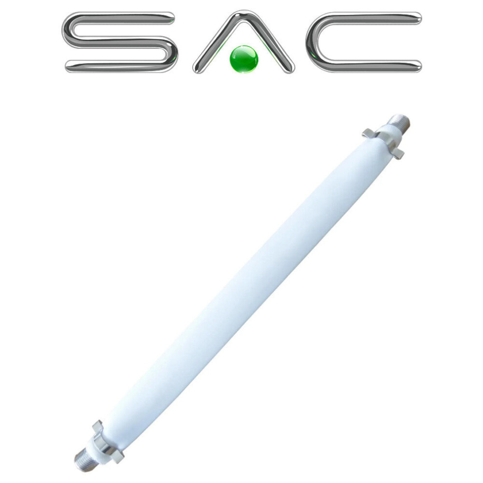 F Type Flat White F to F Coaxial Cable Lead 20cm Patch Ribbon AE0108