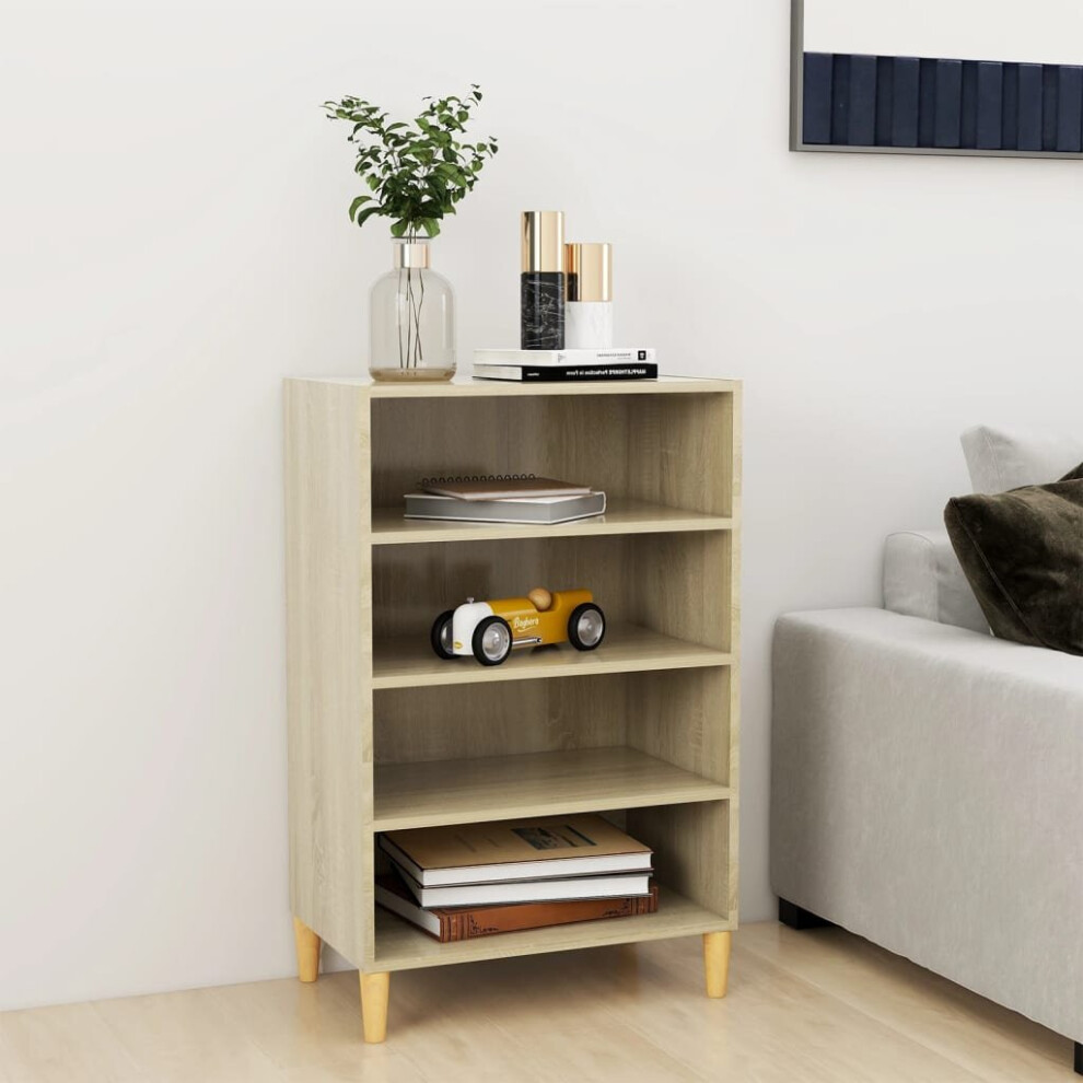 Vidaxl Sideboard Sonoma Oak Engineered Wood Storage Cabinet Indoor Furniture