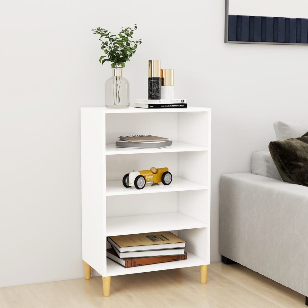 Vidaxl Sideboard White Engineered Wood Book Storage Cabinet Indoor Furniture