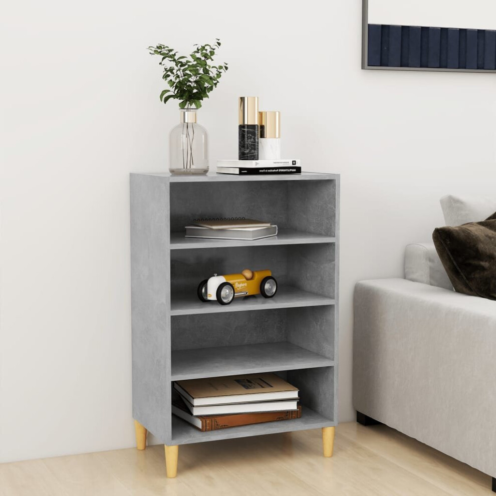 Vidaxl Sideboard Concrete Grey Engineered Wood Storage Cabinet Home Furniture