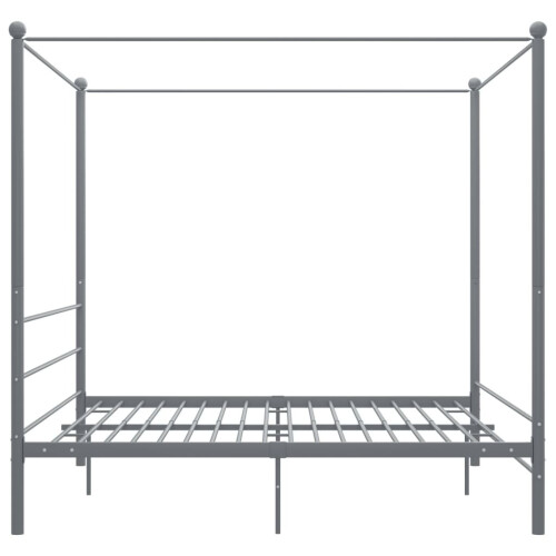 VidaXL vidaXL Himmelbett Grau Metall 200x200 cm 2