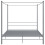 VidaXL vidaXL Himmelbett Grau Metall 200x200 cm 4