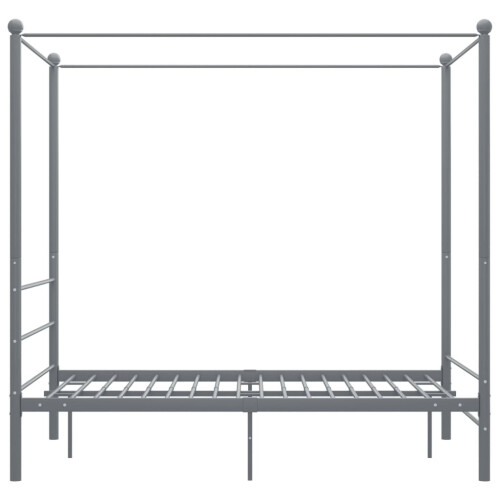 VidaXL vidaXL Himmelbett Grau Metall 140x200 cm 2