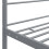 VidaXL vidaXL Himmelbett Grau Metall 140x200 cm 5