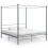 VidaXL vidaXL Himmelbett Grau Metall 200x200 cm 1