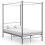 VidaXL vidaXL Himmelbett Grau Metall 140x200 cm 1