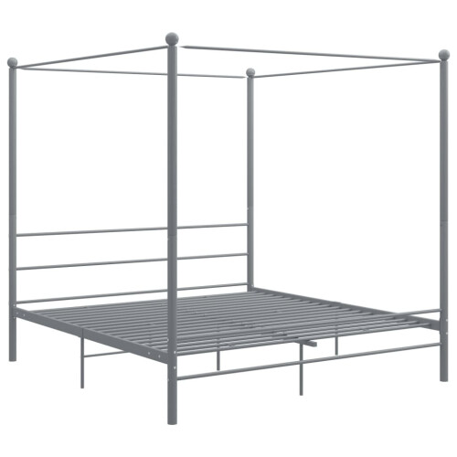 VidaXL vidaXL Himmelbett Grau Metall 200x200 cm 1