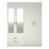RD Furniture Ready assembled Classic 4 Door 2 Drawer Mirrored Wardrobe White 1