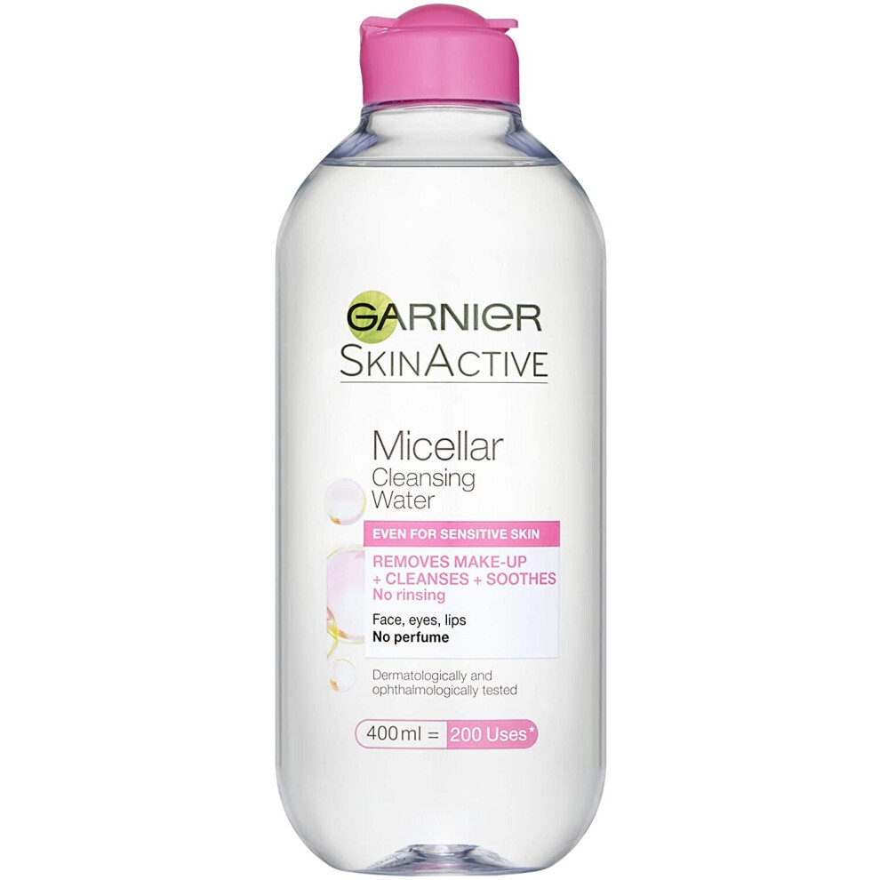 SkinActive Micellar Water Face Sensitive Skin Make Up Remover 400ml