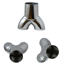 UNIVERSAL STAINLESS STEEL EXHAUST Y-PIPE ADAPTER 2.25"SINGLE & 2" DUAl