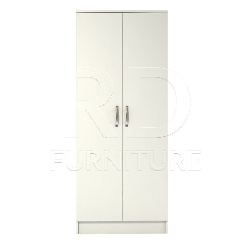 RD Furniture Ready assembled Classic 2 Door Wardrobe White