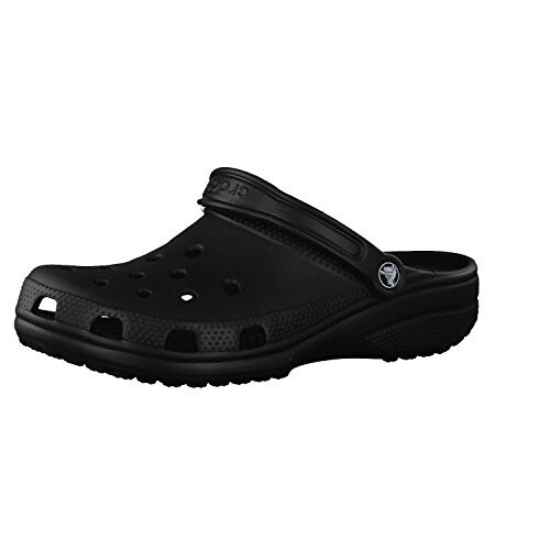 LIKE-NEW Crocs Unisex Classic Clogs, Black, UK M7/W8