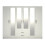 RD Furniture Ready assembled Classic 6 Door 4 Mirror Wardrobe White 1