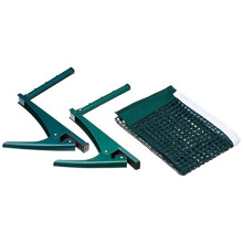 LIKE-NEW Relaxdays Table Tennis Net Ping-Pong Net Clip-On Clamp 19.2 x 23.5 cm Table Tennis Equipment Ping Pong Accessory Outdoor, Green