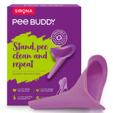 PeeBuddy Reusable Portable Stand and Pee Urination Device for Women - 1 Unit | Leak-proof Pee Funnels for Women, Girls | Public Toilets, Travel, Campi