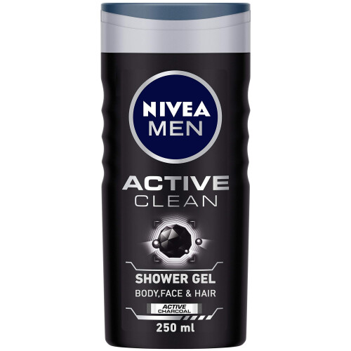 NIVEA NIVEA MEN Gel de Ducha Activo Limpio, 250ml