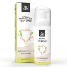 PEESAFE Natural Menstrual Cup Foam Wash, White, 50 ml