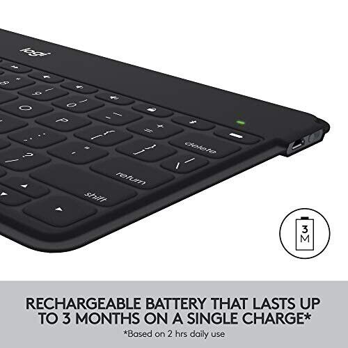 Logitech LIKE-NEW Logitech Keys-To-Go Wireless Bluetooth Keyboard For iPhone, i 2