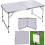 3FT Folding Table Camping Picnic Table Garden BBQ Party Table Adjustable Height 1