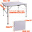 3FT Folding Table Camping Picnic Table Garden BBQ Party Table Adjustable Height 4