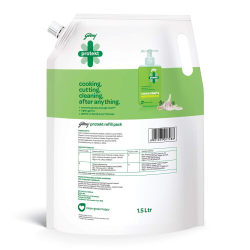 Godrej Protekt Masterchef's Germ Protection Liquid Handwash Refill, 1500ml 1