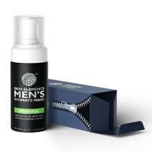 Skin Elements Intieme Was voor Mannen met Menthol (120 ml) | pH Gebalanceerde Schuimende Reiniging