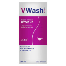 VWash Plus Expert Intimate Hygiene, With Tea Tree Oil, Liquid Wash Prevents Dryness, Itchiness And Irritation, Balances PH, Paraben Free, 200 ml