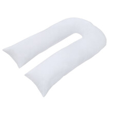 (White, 12ft) 12ft/9ft U Pillowcases Pregnancy Maternity Nursing Full Body Support Luxury Pillow Cover Only