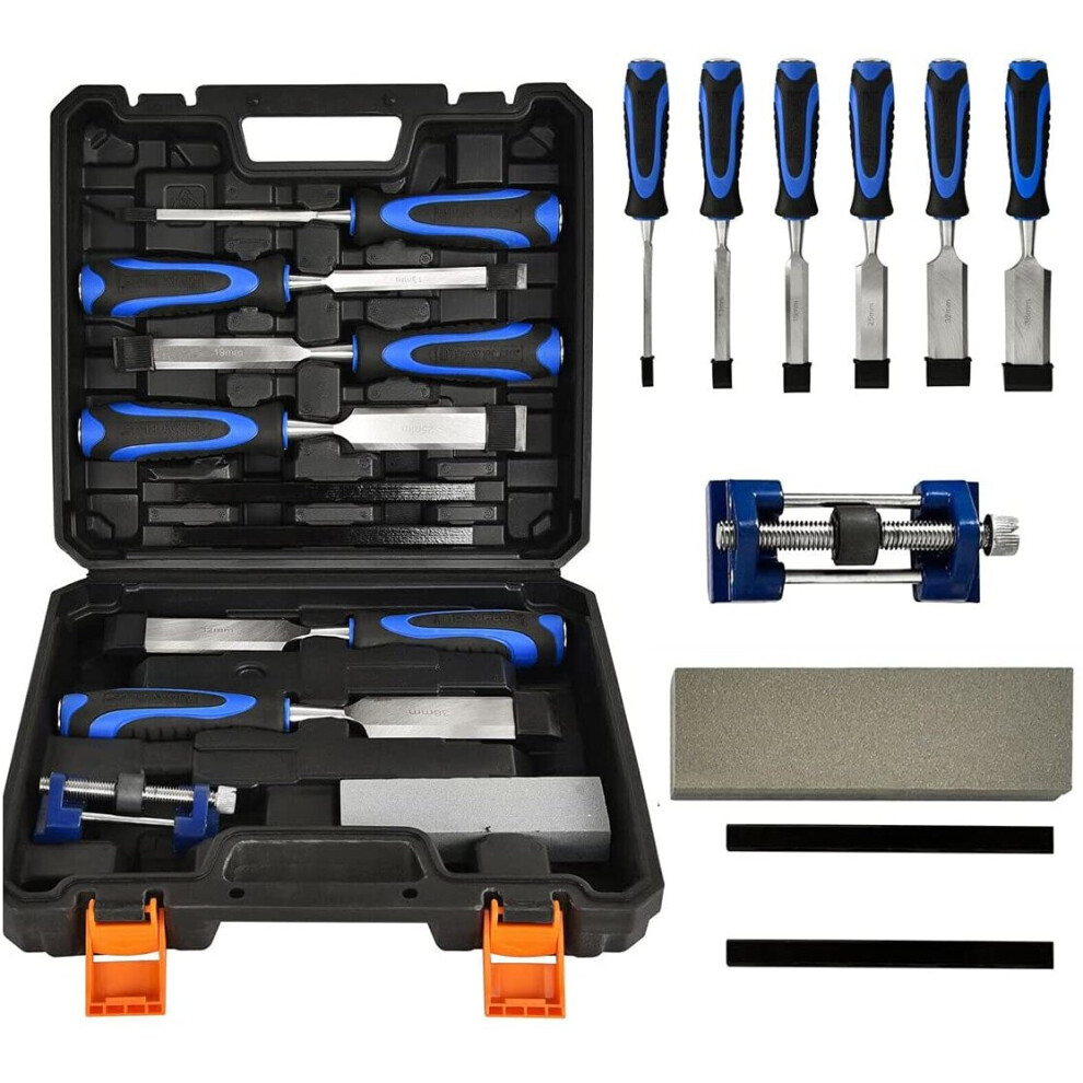 10Pcs Hand Wood Carving Chisel Set Professional Woodworking Tools Kit 780744916491